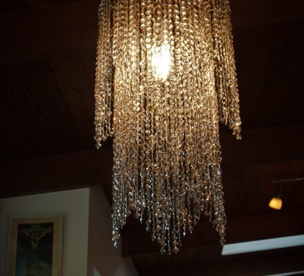 TOPAZ LAYERED Chandelier Lampshade FOR HIRE