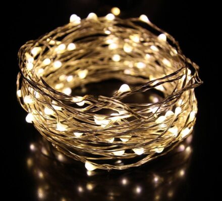 SEED Lights – Silver Wire 10M Battery FOR HIRE